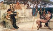 Laura Theresa Alma-Tadema Sappho and Alcaeus oil on canvas